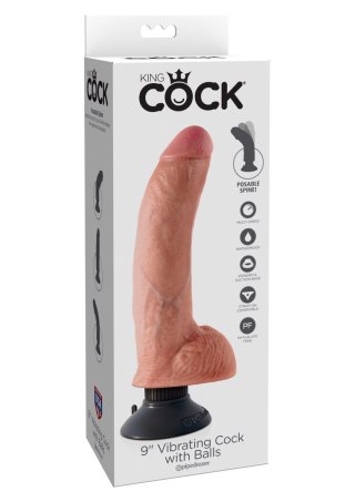 Cock With Balls 9 Inch Light skin tone Pipedream
