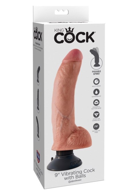 Cock With Balls 9 Inch Light skin tone Pipedream Cock With Balls 9 Inch Light skin tone Pipedream
