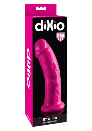 Dillio 8 Inch Pink Pipedream