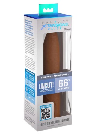 Extension Sleeve Uncut 7 Inch Caramel skin tone Pipedream
