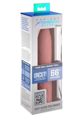 Extension Sleeve Uncut 7 Inch Light skin tone Pipedream