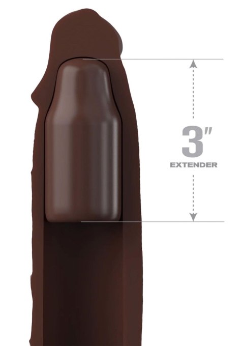 Extension w Strap 7 Inch Brown skin tone Pipedream Extension w Strap 7 Inch Brown skin tone Pipedream