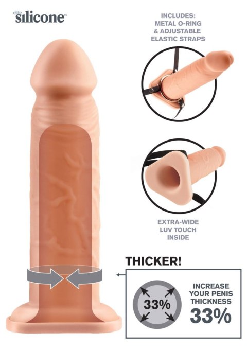 FX 8 Inch Hollow Extension Light skin tone Pipedream FX 8 Inch Hollow Extension Light skin tone Pipedream
