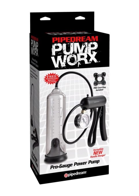 Pump Worx Pro-Gauge Power Pump Transparent Pipedream Pump Worx Pro-Gauge Power Pump Transparent Pipedream