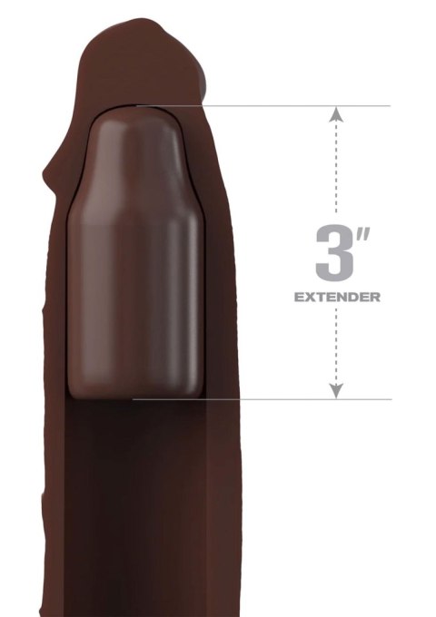 Sleeve 9 Inch + 3 Inch Plug Brown skin tone Pipedream Sleeve 9 Inch + 3 Inch Plug Brown skin tone Pipedream