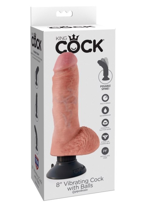Vibrating Cock W Balls 8 Inch Light skin tone Pipedream Vibrating Cock W Balls 8 Inch Light skin tone Pipedream