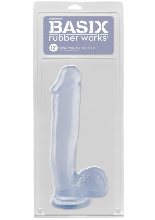 12Inch Dong with Suction Cup Transparent Pipedream