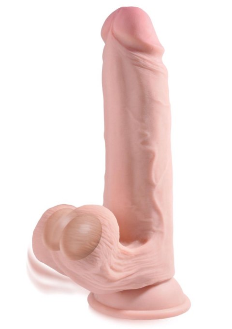 3D Cock Swinging Balls 9 inch Light skin tone Pipedream