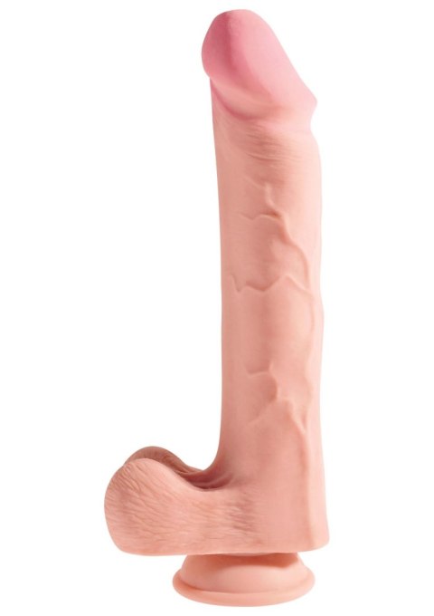 3D Cock with Balls 12 inch Light skin tone Pipedream