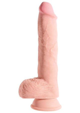 3D Fat Cock with Balls 10 inch Light skin tone Pipedream