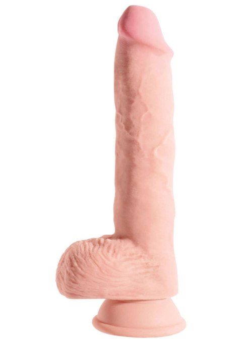 3D Fat Cock with Balls 10 inch Light skin tone Pipedream