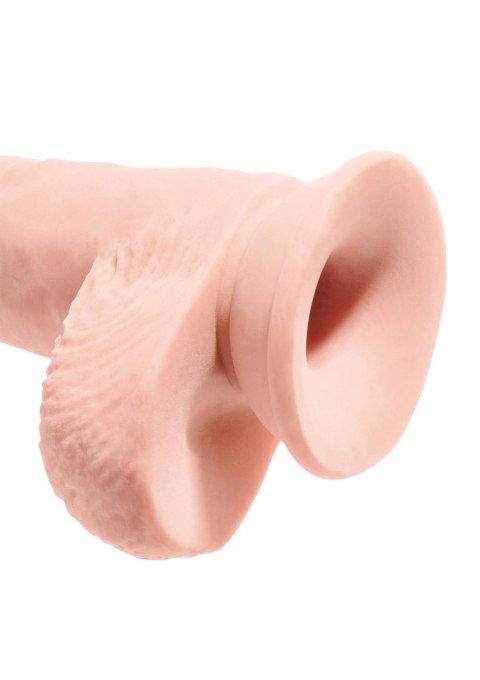 3D Fat Cock with Balls 10 inch Light skin tone Pipedream