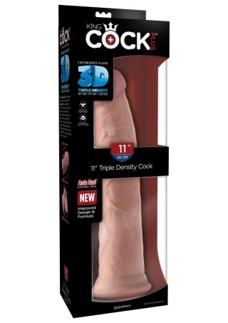 3D Triple Density Cock 11 inch Light skin tone Pipedream