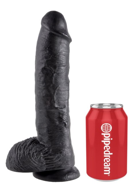 Cock 10 Inch With Balls Black Pipedream