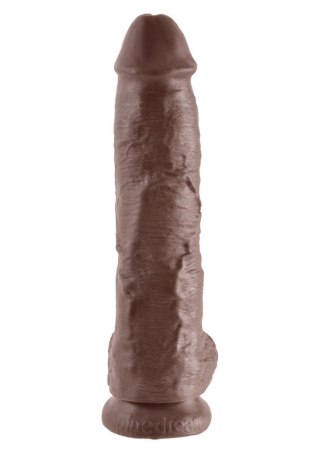 Cock 10 Inch With Balls Brown skin tone Pipedream