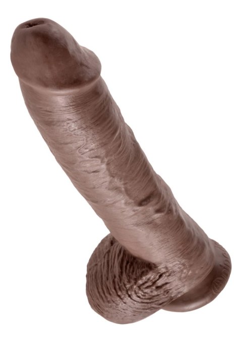 Cock 10 Inch With Balls Brown skin tone Pipedream Cock 10 Inch With Balls Brown skin tone Pipedream