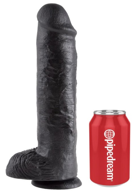 Cock 11 Inch With Balls Black Pipedream Cock 11 Inch With Balls Black Pipedream