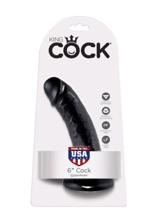 Cock 6 Inch Black Pipedream