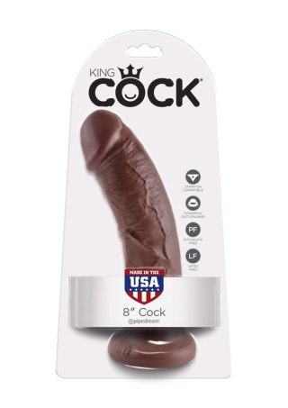 Cock 8 Inch Brown skin tone Pipedream