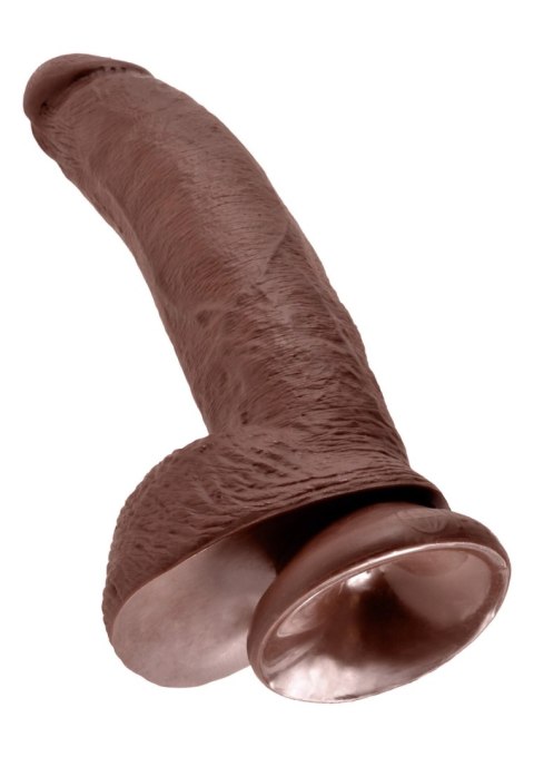 Cock 9 Inch With Balls Brown skin tone Pipedream