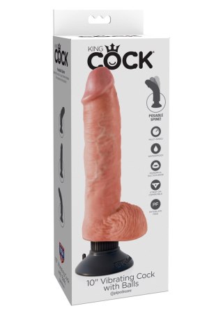 Cock With Balls 10 Inch Light skin tone Pipedream