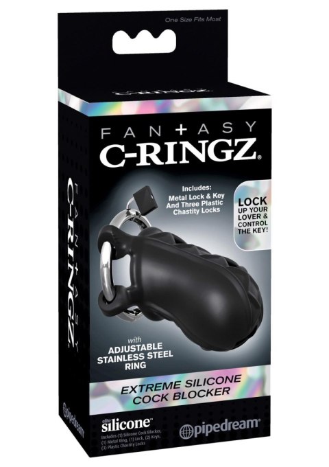 Extreme Silicone Cock Blocker Black Pipedream Extreme Silicone Cock Blocker Black Pipedream