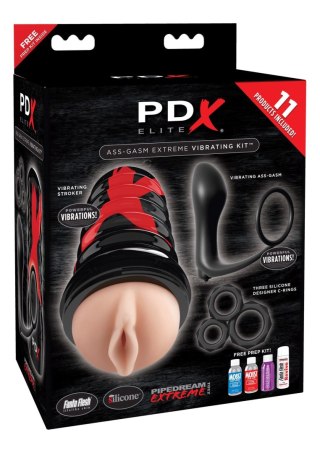 Elite Ass Gasm Vibrating Kit Black Pipedream
