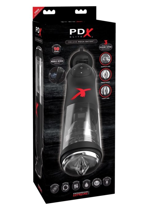 Elite Deluxe Mega Bator Black Pipedream