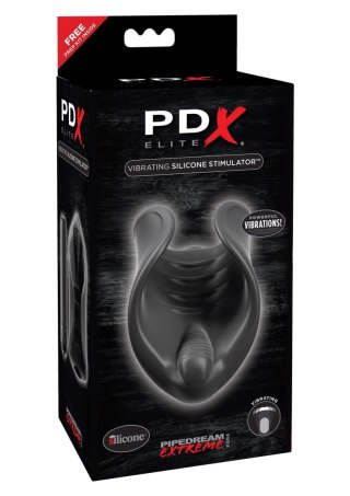 Elite Vibr Silicone Stimulator Black Pipedream