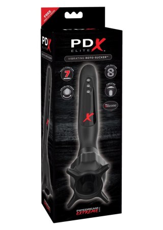 Elite Vibrating Roto Sucker Black Pipedream