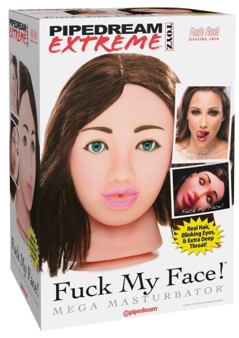 Fuck My Face - Brunette Brown skin tone Pipedream Fuck My Face - Brunette Brown skin tone Pipedream