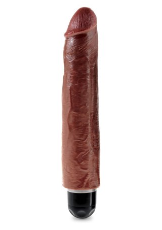 King Cock 10 Inch Vibr Stiffy Brown skin tone Pipedream