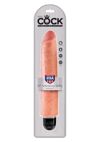 King Cock 10 Inch Vibr Stiffy Light skin tone Pipedream