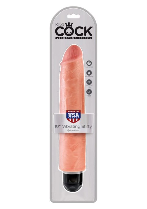 King Cock 10 Inch Vibr Stiffy Light skin tone Pipedream King Cock 10 Inch Vibr Stiffy Light skin tone Pipedream