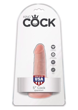 King Cock 5Inch Cock Light skin tone Pipedream