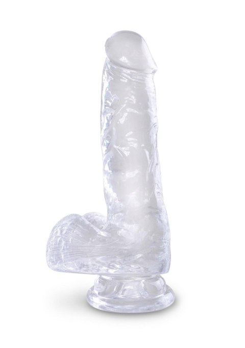 King Cock 6 Inch Cock w Balls Transparent Pipedream King Cock 6 Inch Cock w Balls Transparent Pipedream