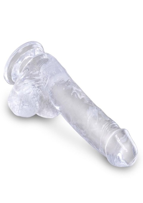 King Cock 6 Inch Cock w Balls Transparent Pipedream King Cock 6 Inch Cock w Balls Transparent Pipedream