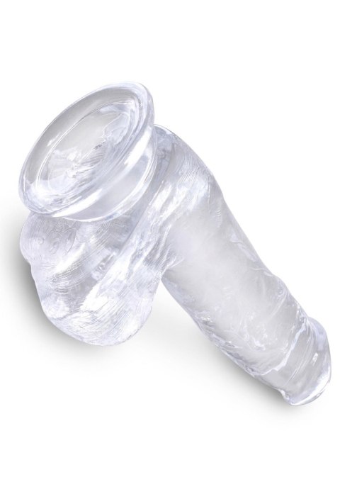King Cock 6 Inch Cock w Balls Transparent Pipedream King Cock 6 Inch Cock w Balls Transparent Pipedream