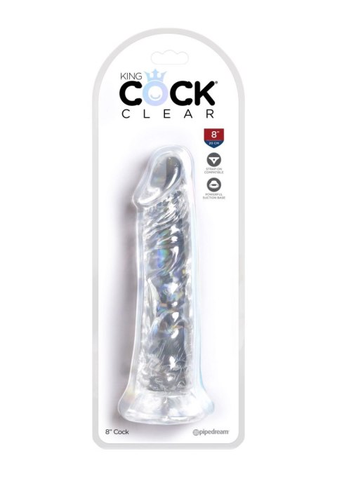 King Cock 8 Inch Cock Transparent Pipedream King Cock 8 Inch Cock Transparent Pipedream