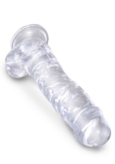 King Cock 8 Inch Cock w Balls Transparent Pipedream King Cock 8 Inch Cock w Balls Transparent Pipedream