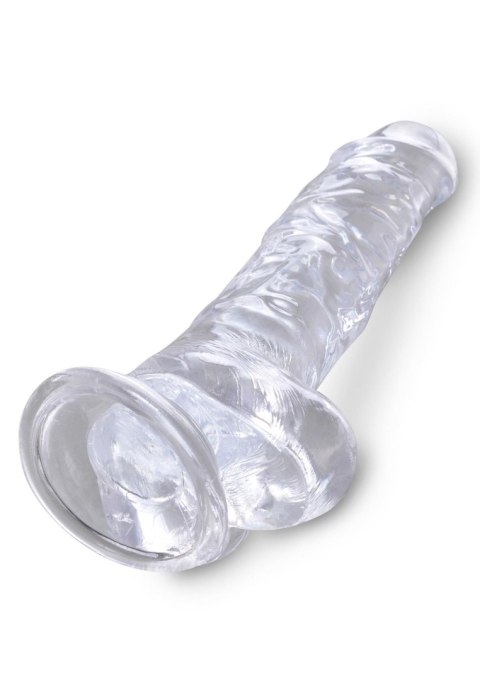 King Cock 8 Inch Cock w Balls Transparent Pipedream King Cock 8 Inch Cock w Balls Transparent Pipedream