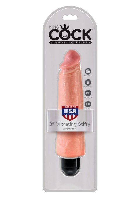 King Cock 8 Inch Vibr Stiffy Light skin tone Pipedream King Cock 8 Inch Vibr Stiffy Light skin tone Pipedream