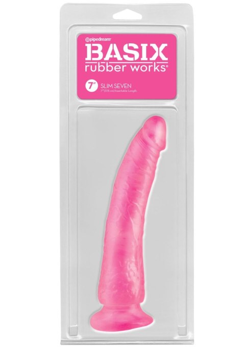 Slim 7 Inch with Suction Cup Pink Pipedream Slim 7 Inch with Suction Cup Pink Pipedream