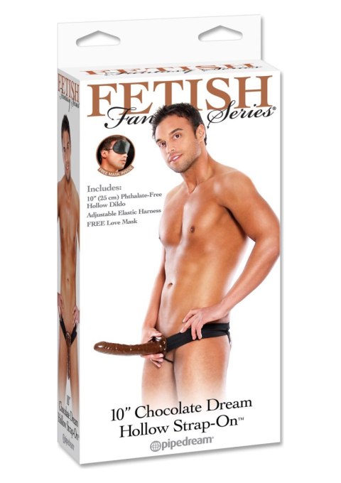 10 Inch Hollow Strap-On Black Pipedream 10 Inch Hollow Strap-On Black Pipedream
