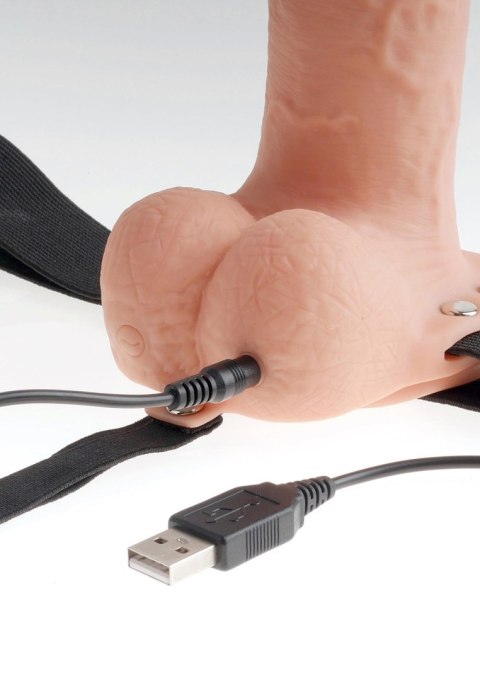 7inch Hollow Recharge Strap On Light skin tone Pipedream 7inch Hollow Recharge Strap On Light skin tone Pipedream