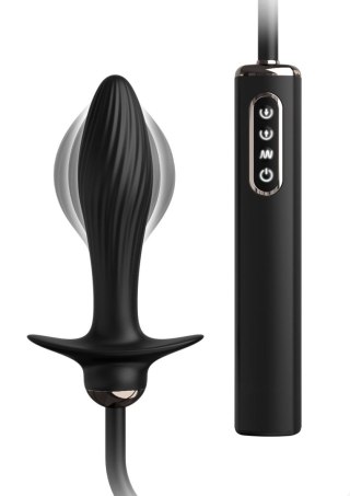 Auto Throb Inflatable Plug Black Pipedream
