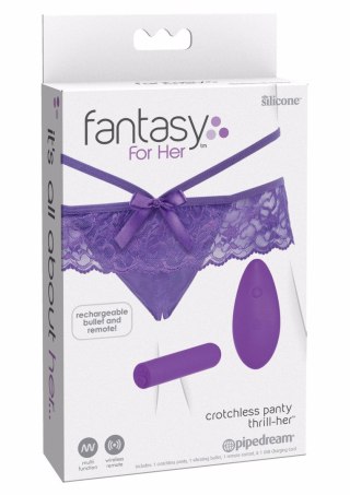 Crotchless Panty Thrill-Her Purple Pipedream