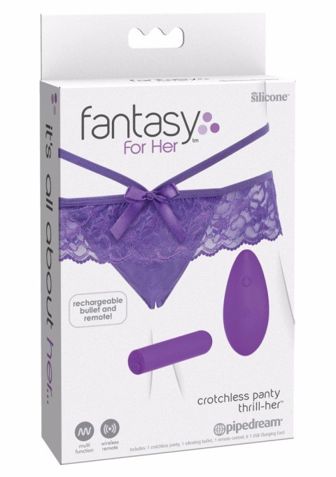 Crotchless Panty Thrill-Her Purple Pipedream