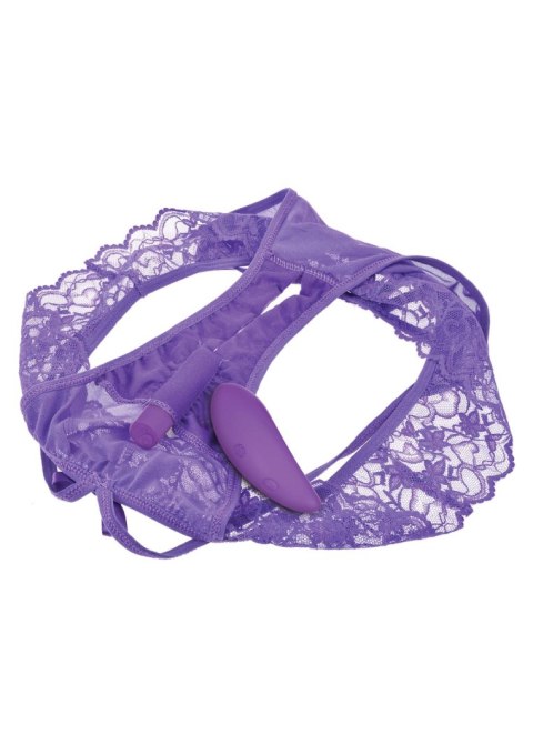 Crotchless Panty Thrill-Her Purple Pipedream