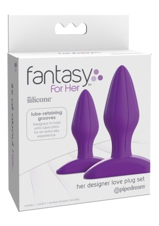 Her Designer Love Plug Set Purple Pipedream